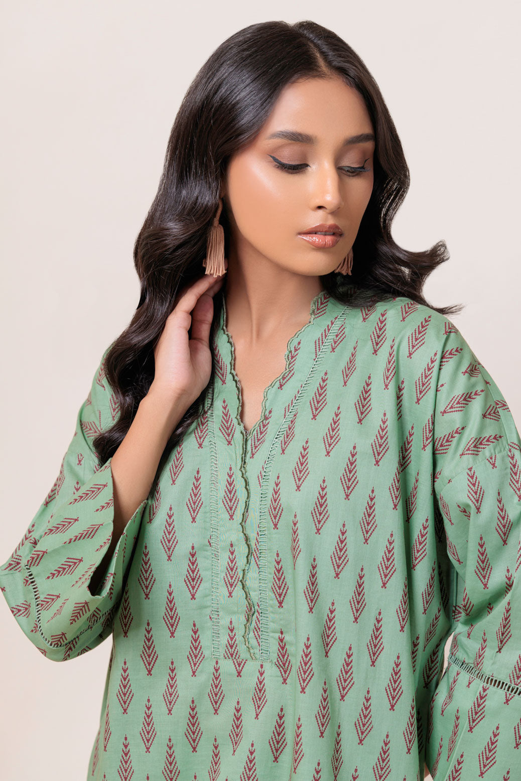 Bonanza Satrangi | Green Cambric 2 Piece (PWS7242P02) 14 Green