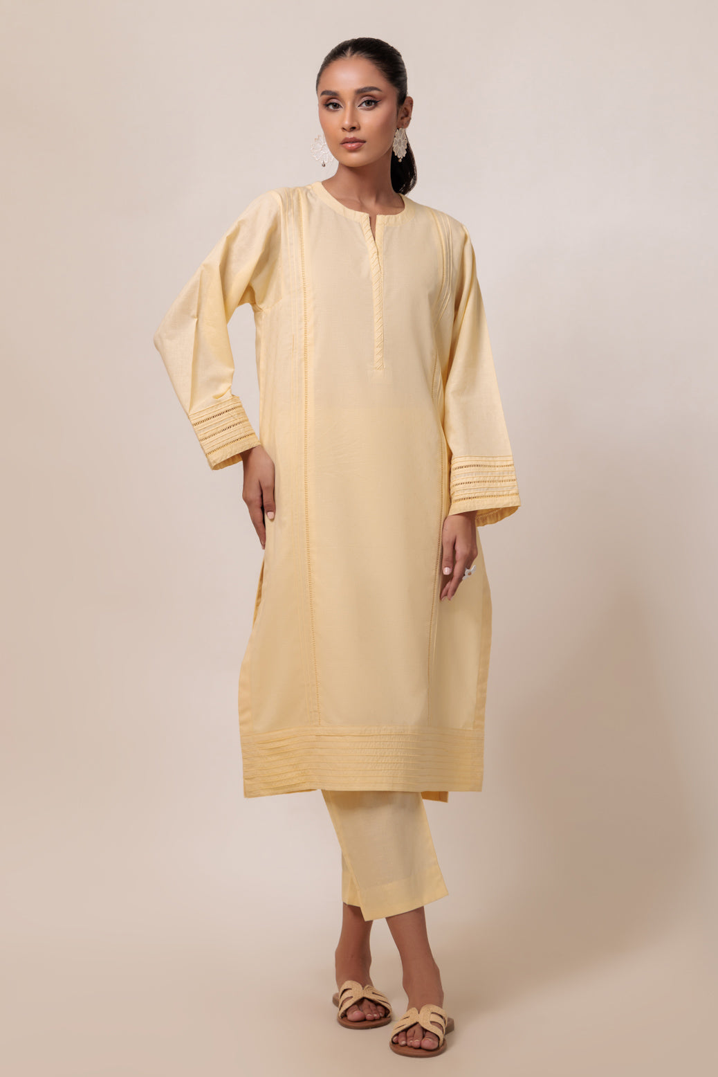 Bonanza Satrangi | Cream Cambric 2 Piece (PWS7242P04) 10 Cream