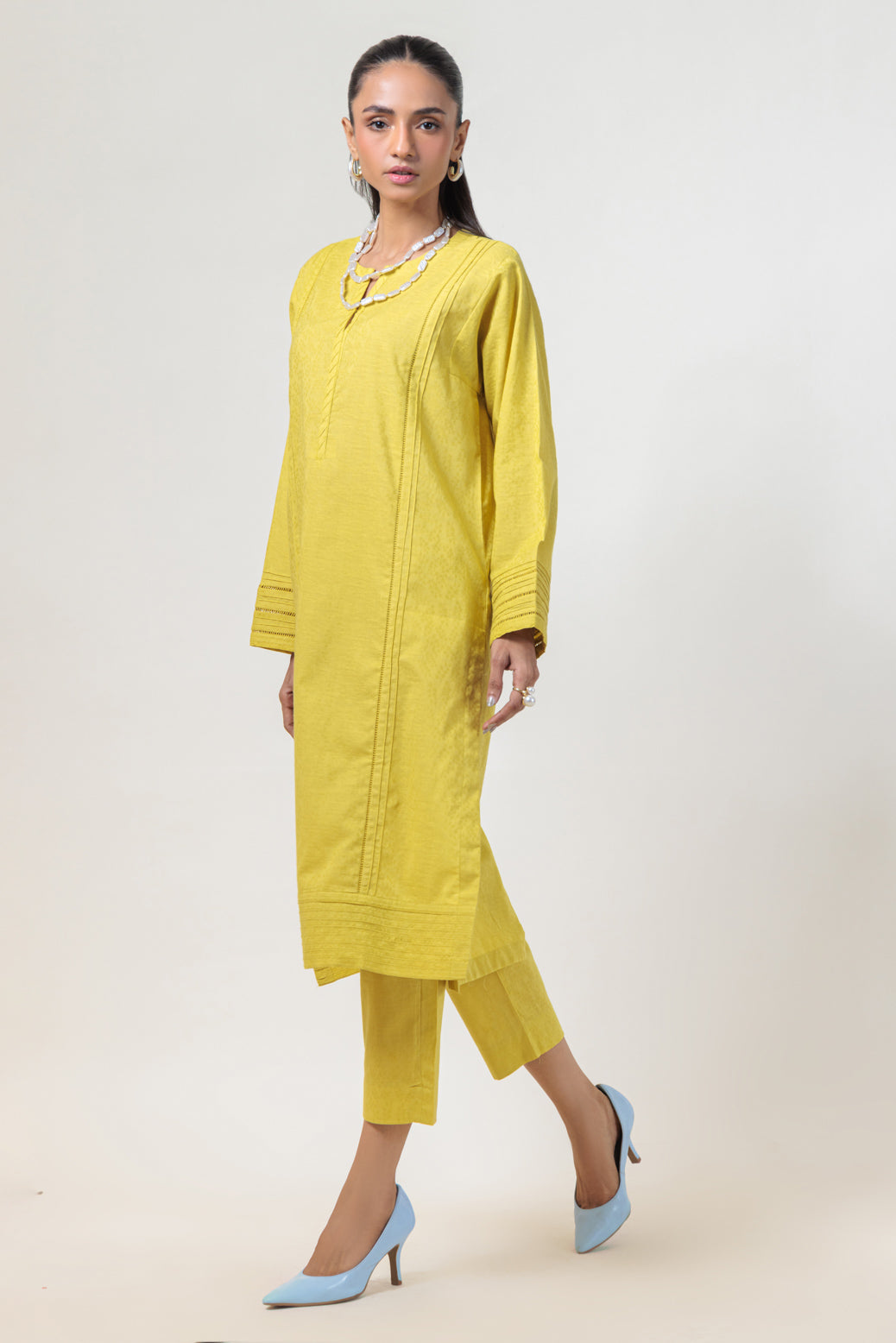Bonanza Satrangi | Olive Jacquard 2 Piece (PWS7242P06) 12 Olive