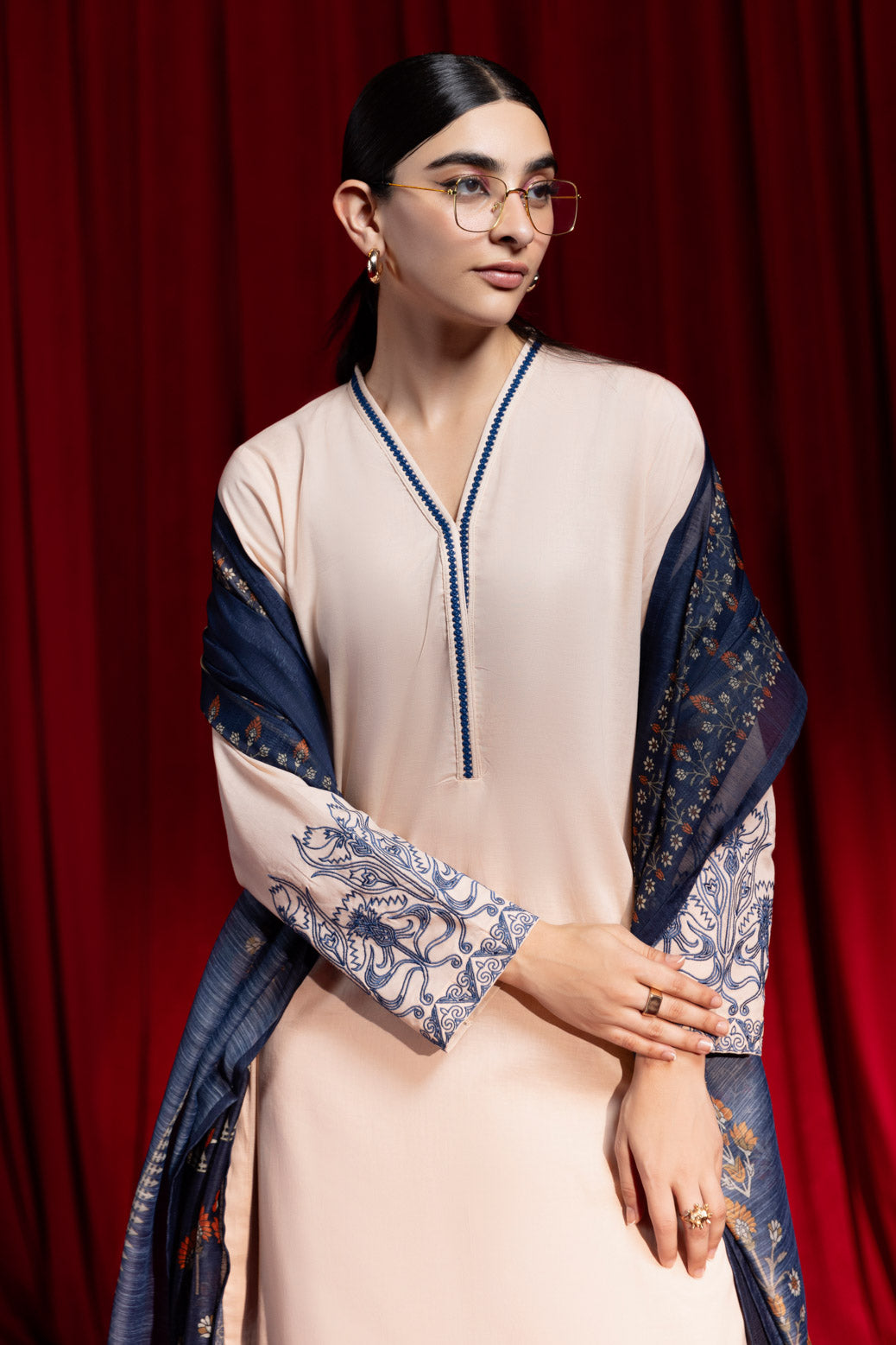 Bonanza Satrangi | Peach Cambric 3 Piece (PWS7243P01) 10 Peach