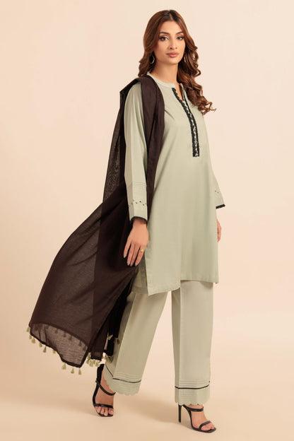 Bonanza Satrangi | S Green Cambric 3 Piece (PWS7243P09) 10 Green