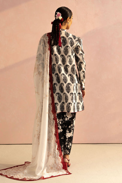 Zara Shahjahan | Coco Prints 25 | Paisley-6A S White Lawn