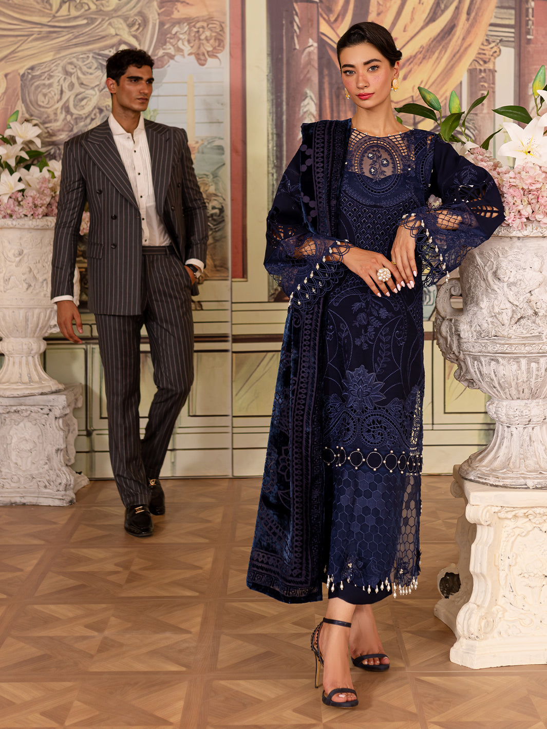 Parishay | Panache Winter | PN-02 - Pakistani Designer Dress - by Parishay | Type: Ladies Clothes - 100% Original at Saira Sultan