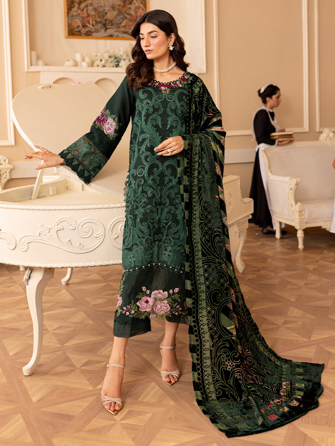 Parishay | Panache Winter | PN-03 - Pakistani Designer Dress - by Parishay | Type: Ladies Clothes - 100% Original at Saira Sultan