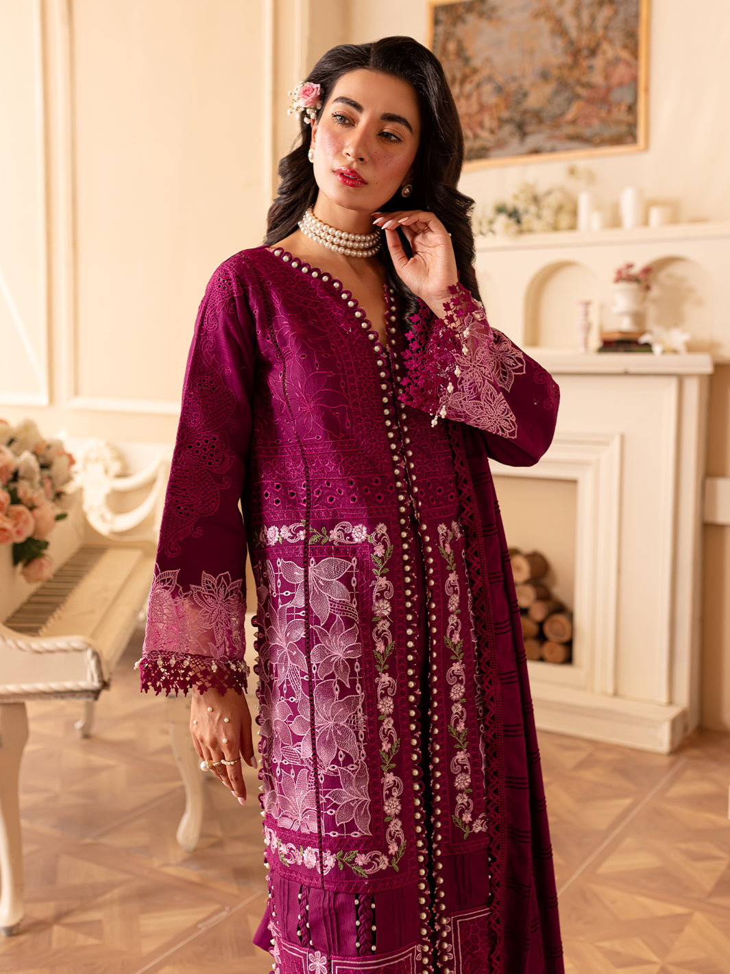 Parishay | Panache Winter | PN-07 - Pakistani Designer Dress - by Parishay | Type: Ladies Clothes - 100% Original at Saira Sultan