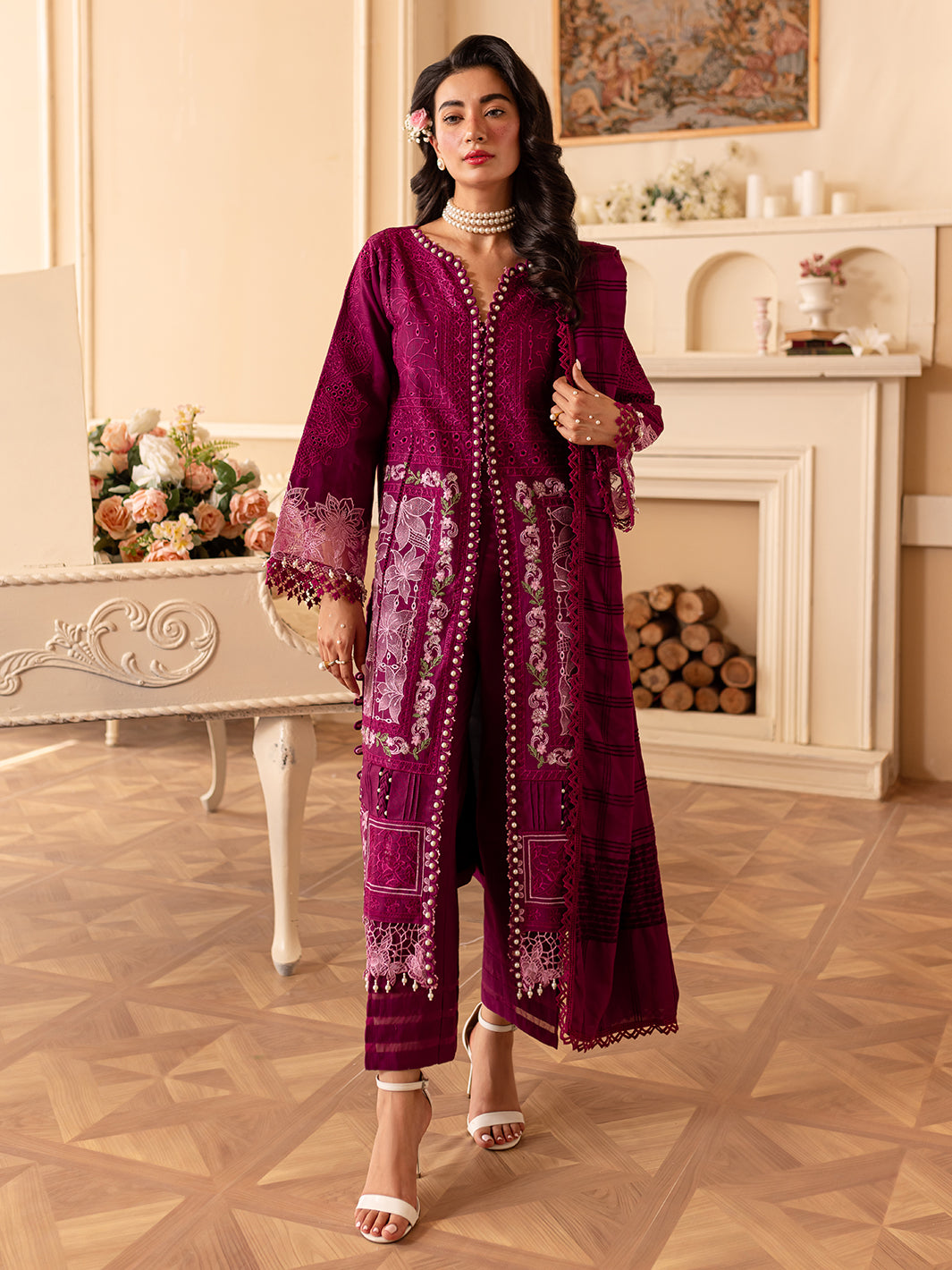 Parishay | Panache Winter | PN-07 - Pakistani Designer Dress - by Parishay | Type: Ladies Clothes - 100% Original at Saira Sultan