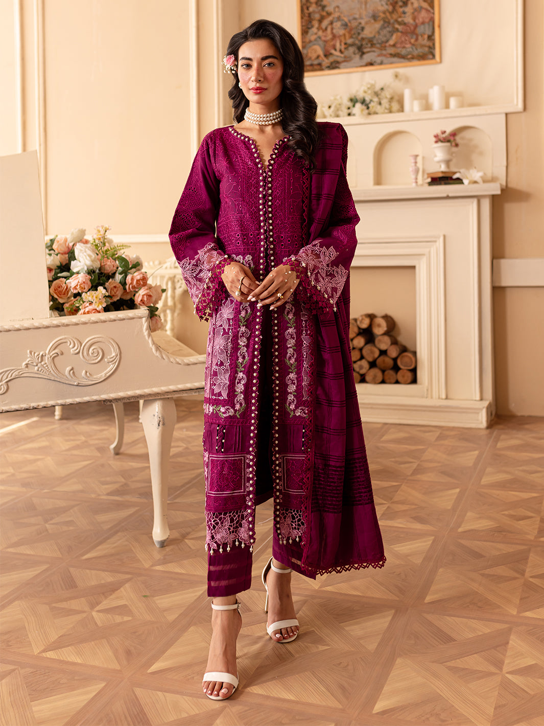 Parishay | Panache Winter | PN-07 - Pakistani Designer Dress - by Parishay | Type: Ladies Clothes - 100% Original at Saira Sultan