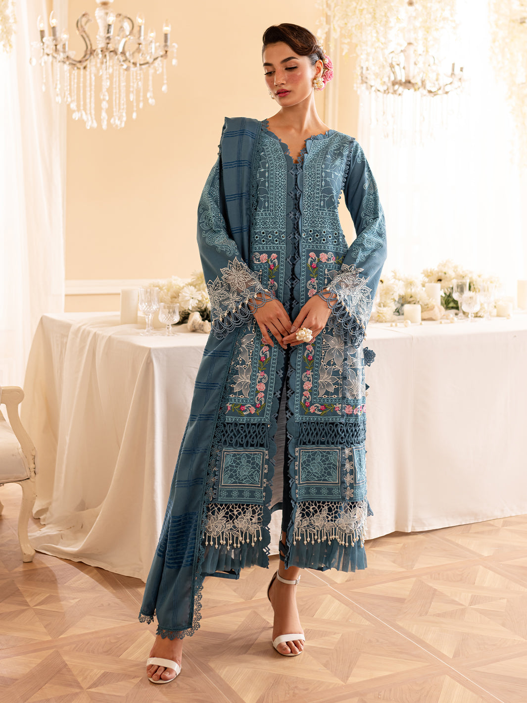 Parishay | Panache Winter | PN-08 - Pakistani Designer Dress - by Parishay | Type: Ladies Clothes - 100% Original at Saira Sultan
