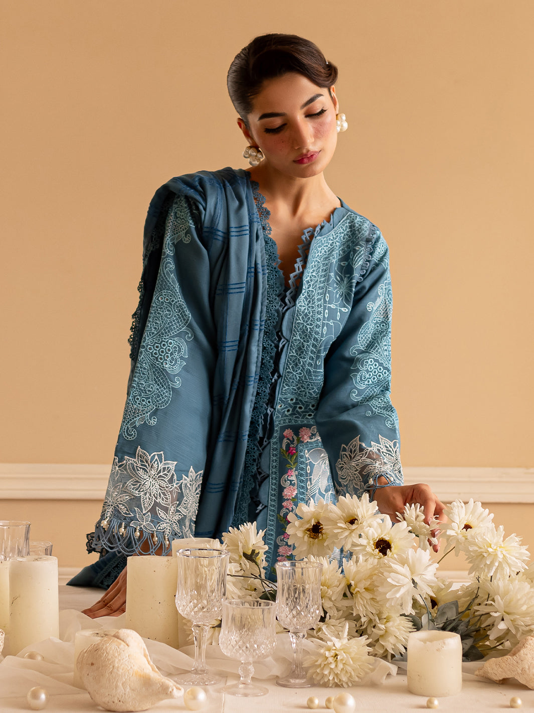 Parishay | Panache Winter | PN-08 - Pakistani Designer Dress - by Parishay | Type: Ladies Clothes - 100% Original at Saira Sultan