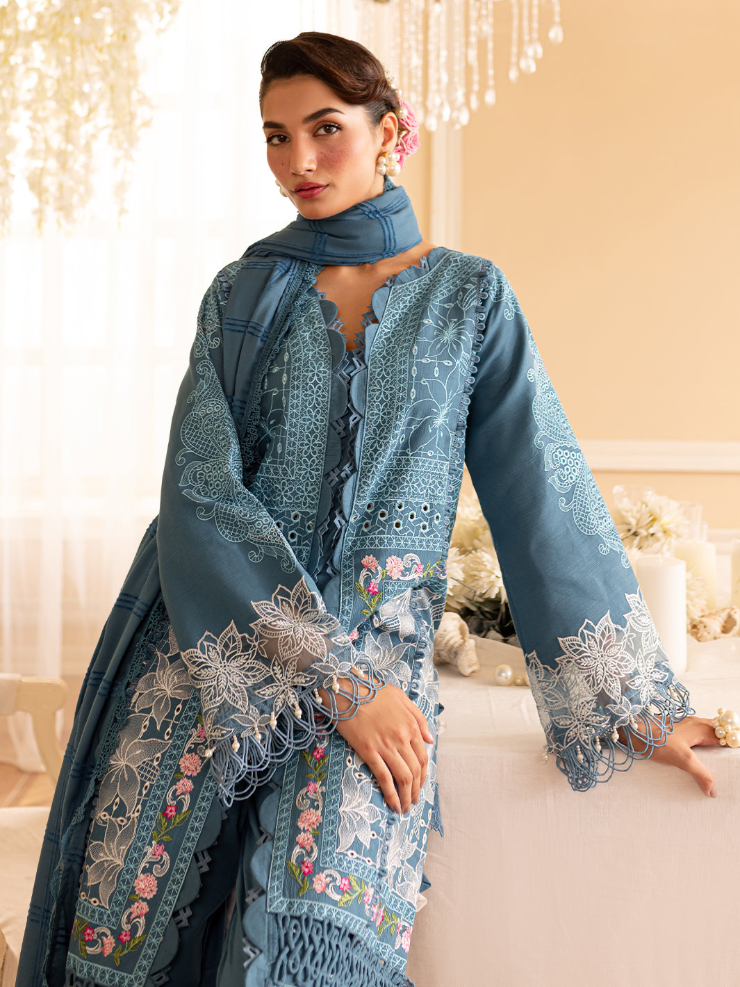 Parishay | Panache Winter | PN-08 - Pakistani Designer Dress - by Parishay | Type: Ladies Clothes - 100% Original at Saira Sultan