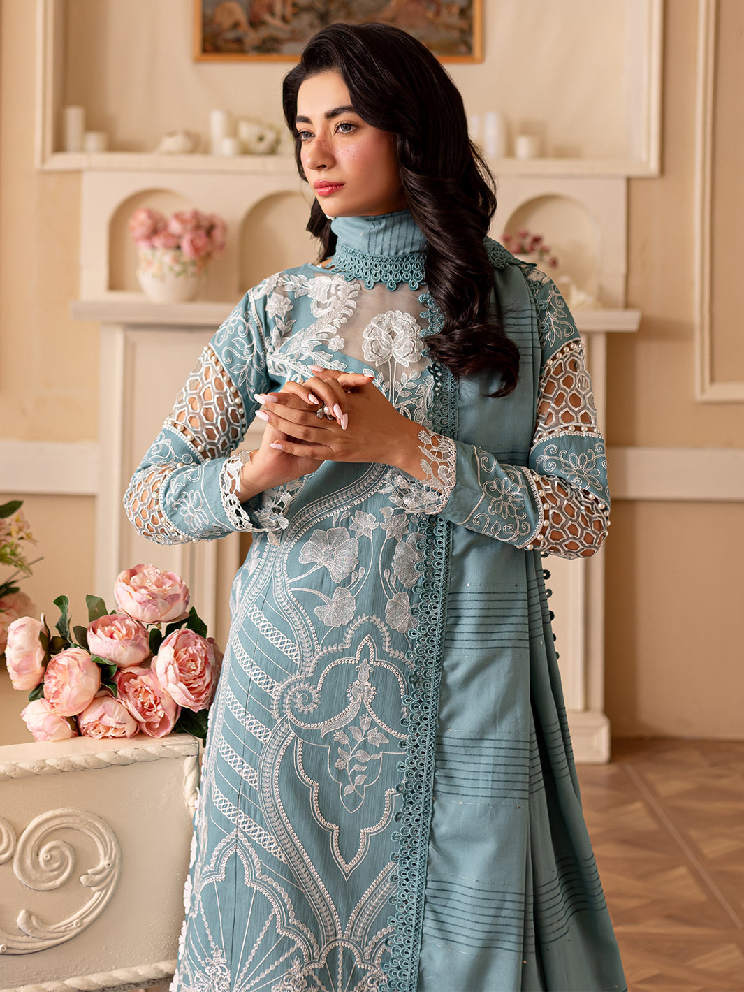 Parishay | Panache Winter | PN-10 - Pakistani Designer Dress - by Parishay | Type: Ladies Clothes - 100% Original at Saira Sultan