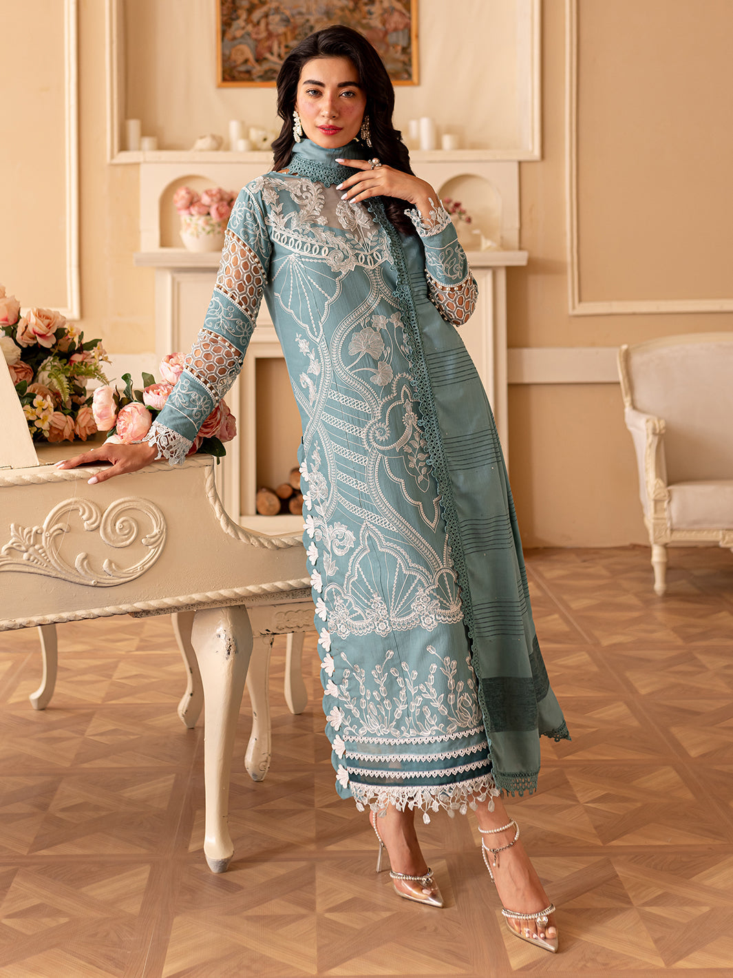 Parishay | Panache Winter | PN-10 - Pakistani Designer Dress - by Parishay | Type: Ladies Clothes - 100% Original at Saira Sultan