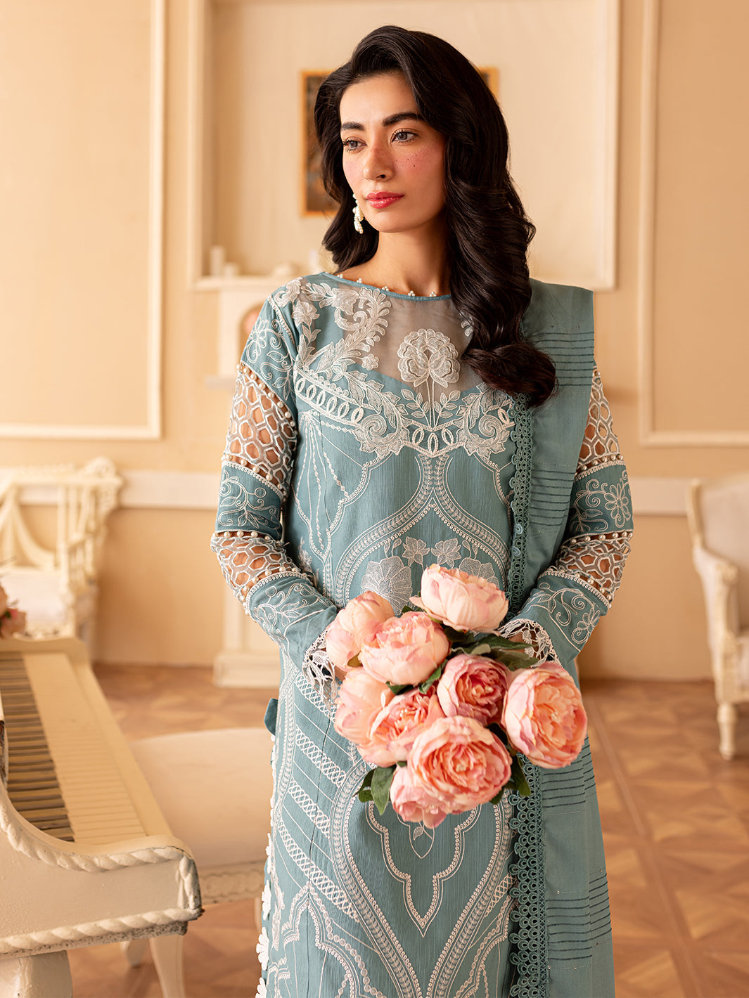 Parishay | Panache Winter | PN-10 - Pakistani Designer Dress - by Parishay | Type: Ladies Clothes - 100% Original at Saira Sultan