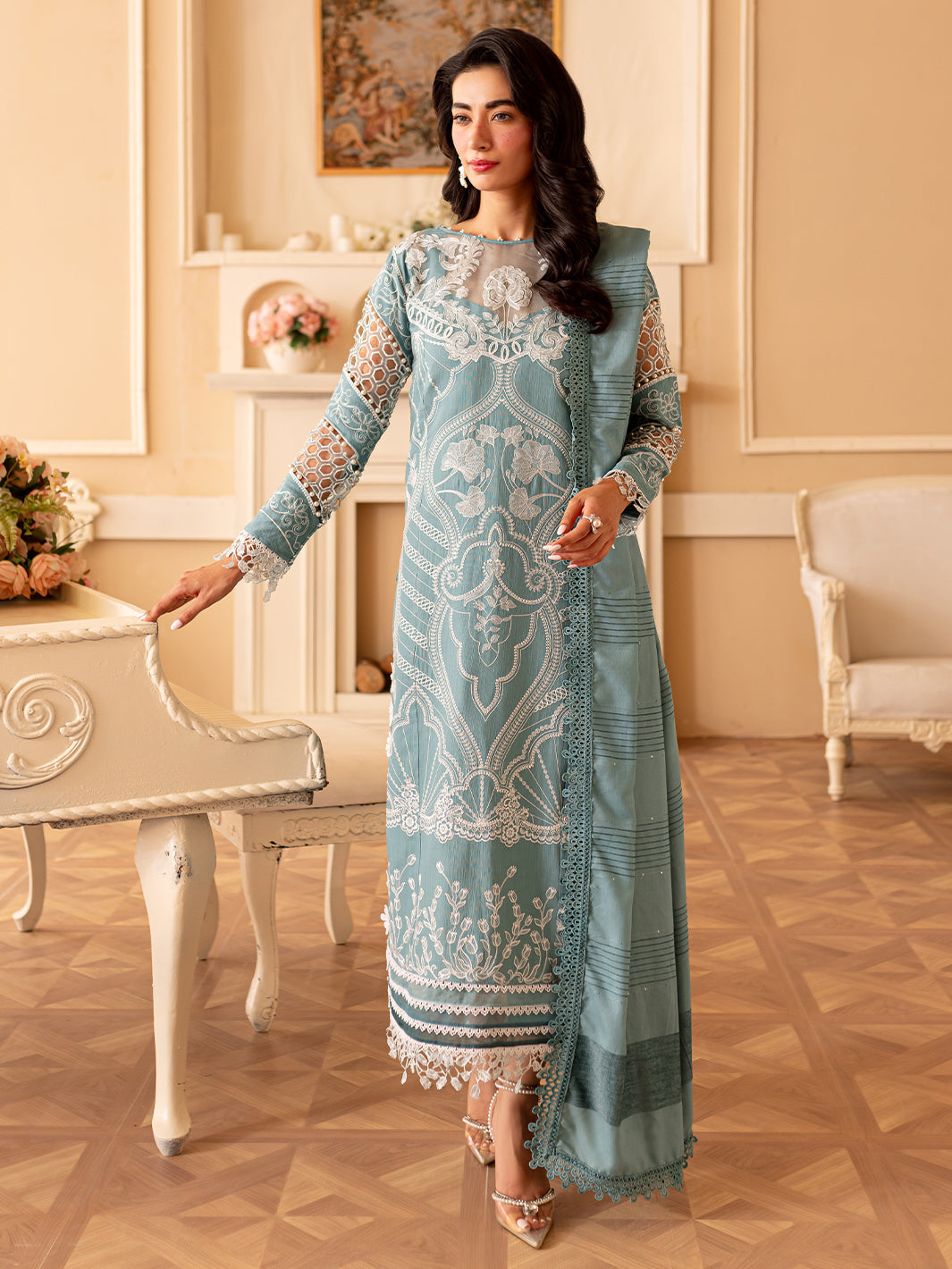 Parishay | Panache Winter | PN-10 - Pakistani Designer Dress - by Parishay | Type: Ladies Clothes - 100% Original at Saira Sultan