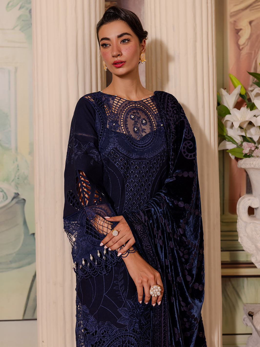 Parishay | Panache Winter | PN-02 - Pakistani Designer Dress - by Parishay | Type: Ladies Clothes - 100% Original at Saira Sultan