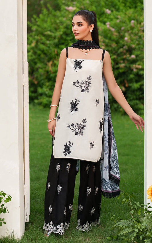 Asifa and Nabeel | Eden Cambric 25 | Pearl Whisper ECU25-04 - Pakistani Designer Dress - by Asifa and Nabeel - Type : Ladies Clothes - 100% Original at Saira Sultan