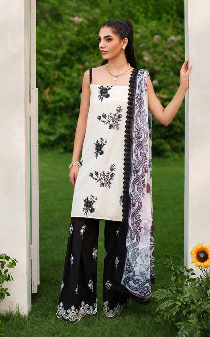 Asifa and Nabeel | Eden Cambric 25 | Pearl Whisper ECU25-04 - Pakistani Designer Dress - by Asifa and Nabeel - Type : Ladies Clothes - 100% Original at Saira Sultan