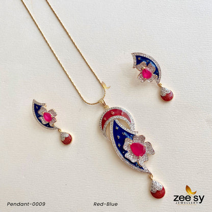Pendant-0009 Red-Blue