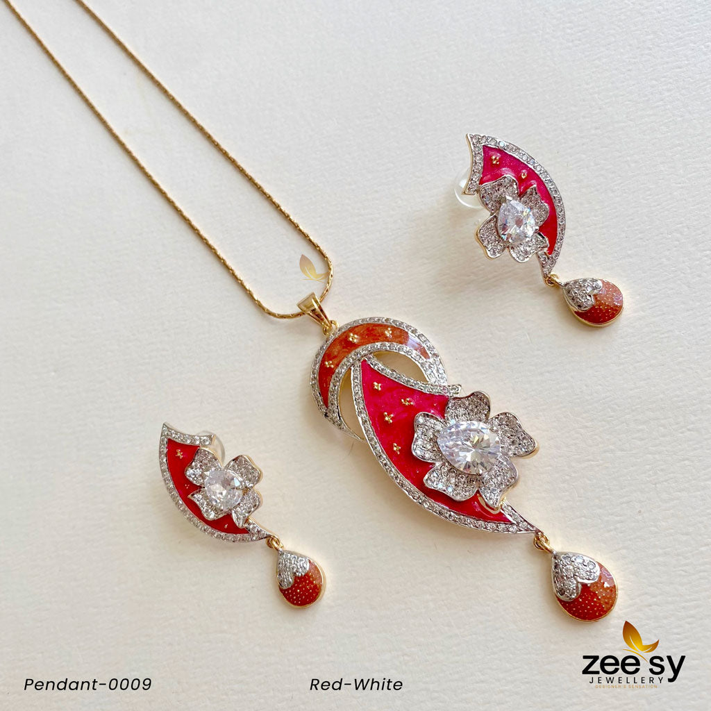 Pendant-0009 Red-White