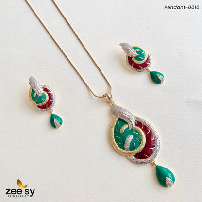 Pendant-0010 Green & Red