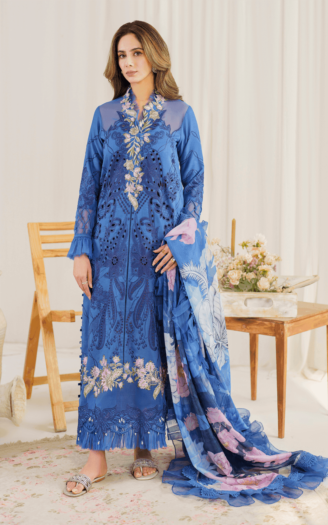 Asifa and Nabeel | Pretty in Pink Limited Edition | Peri Winkle (PP-4) - Pakistani Designer Dress - by Asifa and Nabeel | Type: Luxury - 100% Original at Saira Sultan