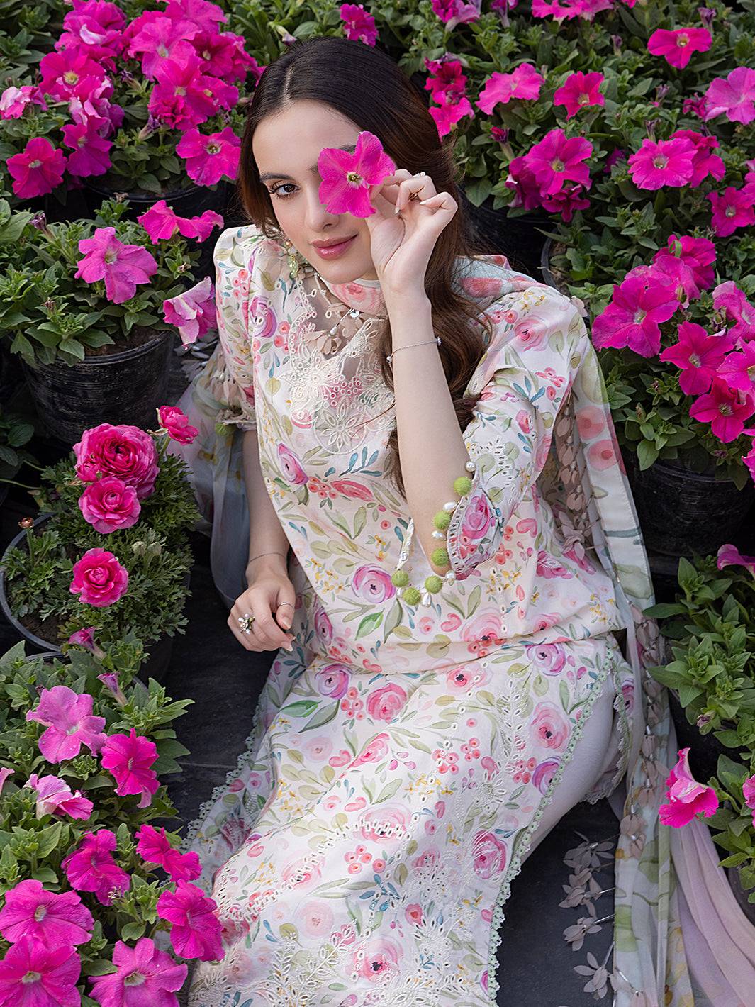 Izel | Oh Spring Lawn 25 | PETAL - Pakistani Designer Dress - by Izel | Type: Ladies Clothes - 100% Original at Saira Sultan