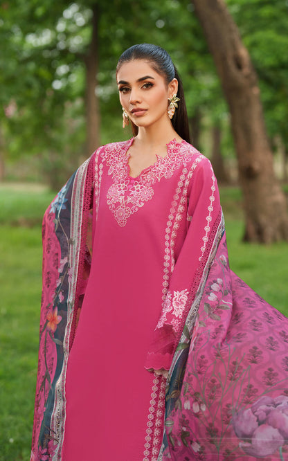 Asifa and Nabeel | Eden Cambric 25 | Pink Reverie ECU25-06 - Pakistani Designer Dress - by Asifa and Nabeel - Type : Ladies Clothes - 100% Original at Saira Sultan
