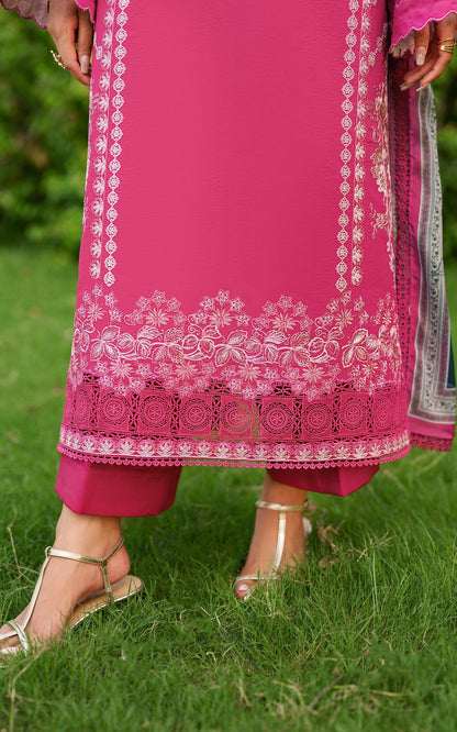 Asifa and Nabeel | Eden Cambric 25 | Pink Reverie ECU25-06 - Pakistani Designer Dress - by Asifa and Nabeel - Type : Ladies Clothes - 100% Original at Saira Sultan