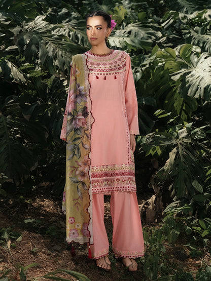 Hemstitch | The Garden Lawn | Pinky Peony - Pakistani Designer Dress - by Hemstitch - Type : Ladies Clothes - 100% Original at Saira Sultan