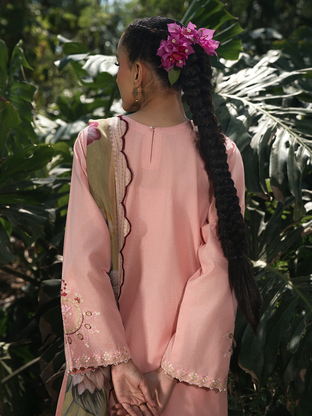 Hemstitch | The Garden Lawn | Pinky Peony - Pakistani Designer Dress - by Hemstitch - Type : Ladies Clothes - 100% Original at Saira Sultan