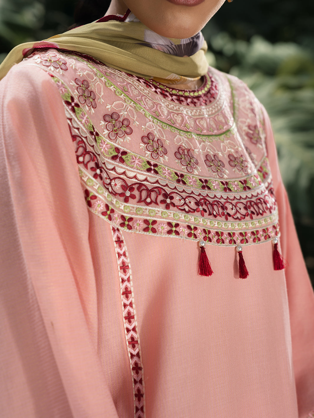 Hemstitch | The Garden Lawn | Pinky Peony - Pakistani Designer Dress - by Hemstitch - Type : Ladies Clothes - 100% Original at Saira Sultan