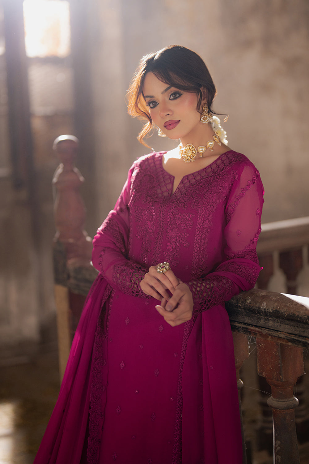 Azure | Ensembles | Plum Reverie - Pakistani Designer Dress - by Azure - Type : Ladies Clothes - 100% Original at Saira Sultan