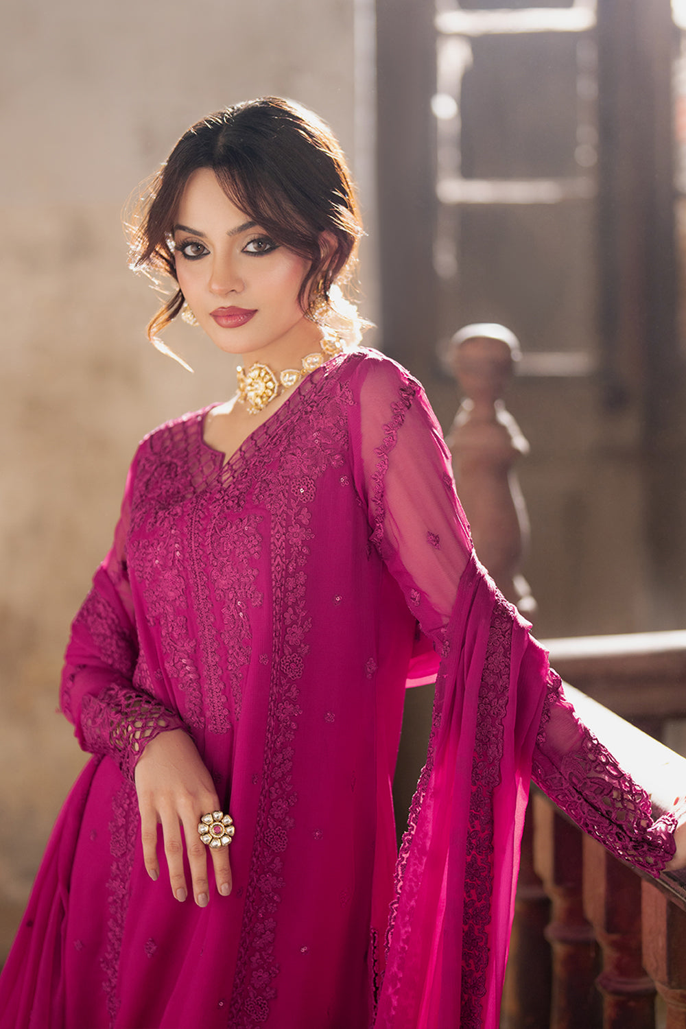 Azure | Ensembles | Plum Reverie - Pakistani Designer Dress - by Azure - Type : Ladies Clothes - 100% Original at Saira Sultan