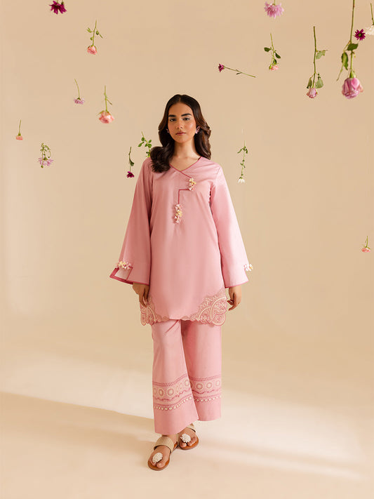 Mahnur | Petal Whispers Lawn Pret | Primrose XS Pink Lawn