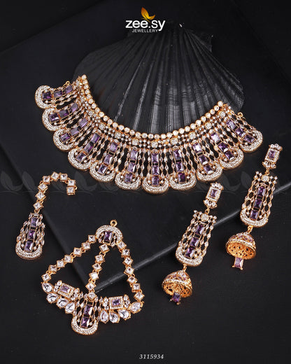 Ariana Bridal Sets Golden Purple