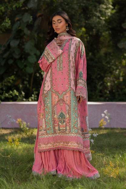 Qalamkar | Luxe Silk | UA-07 TESSA XS Pink Silk