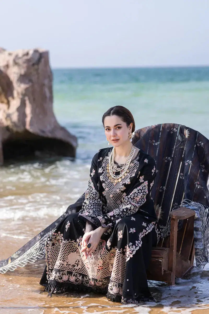 Qalamkar | Sahil Kinare Luxury Lawn | FP-14 RIMA - Pakistani Designer Dress - by Qalamkar | Type: Luxury - 100% Original at Saira Sultan