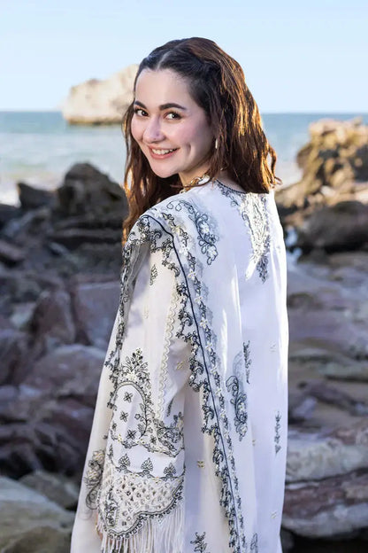 Qalamkar | Sahil Kinare Luxury Lawn | FP-02 FIZA - Pakistani Designer Dress - by Qalamkar | Type: Luxury - 100% Original at Saira Sultan