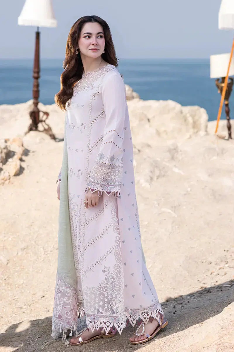 Qalamkar | Sahil Kinare Luxury Lawn | FP-08 NIA - Pakistani Designer Dress - by Qalamkar | Type: Luxury - 100% Original at Saira Sultan