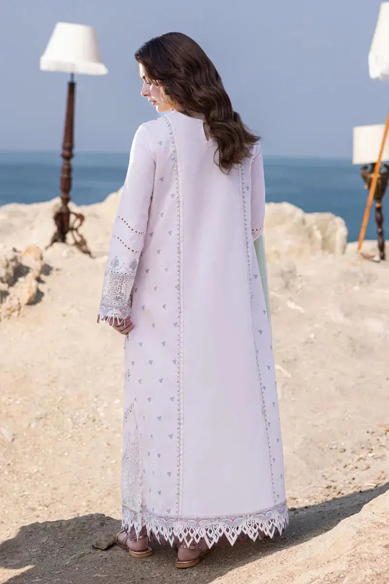 Qalamkar | Sahil Kinare Luxury Lawn | FP-08 NIA - Pakistani Designer Dress - by Qalamkar | Type: Luxury - 100% Original at Saira Sultan