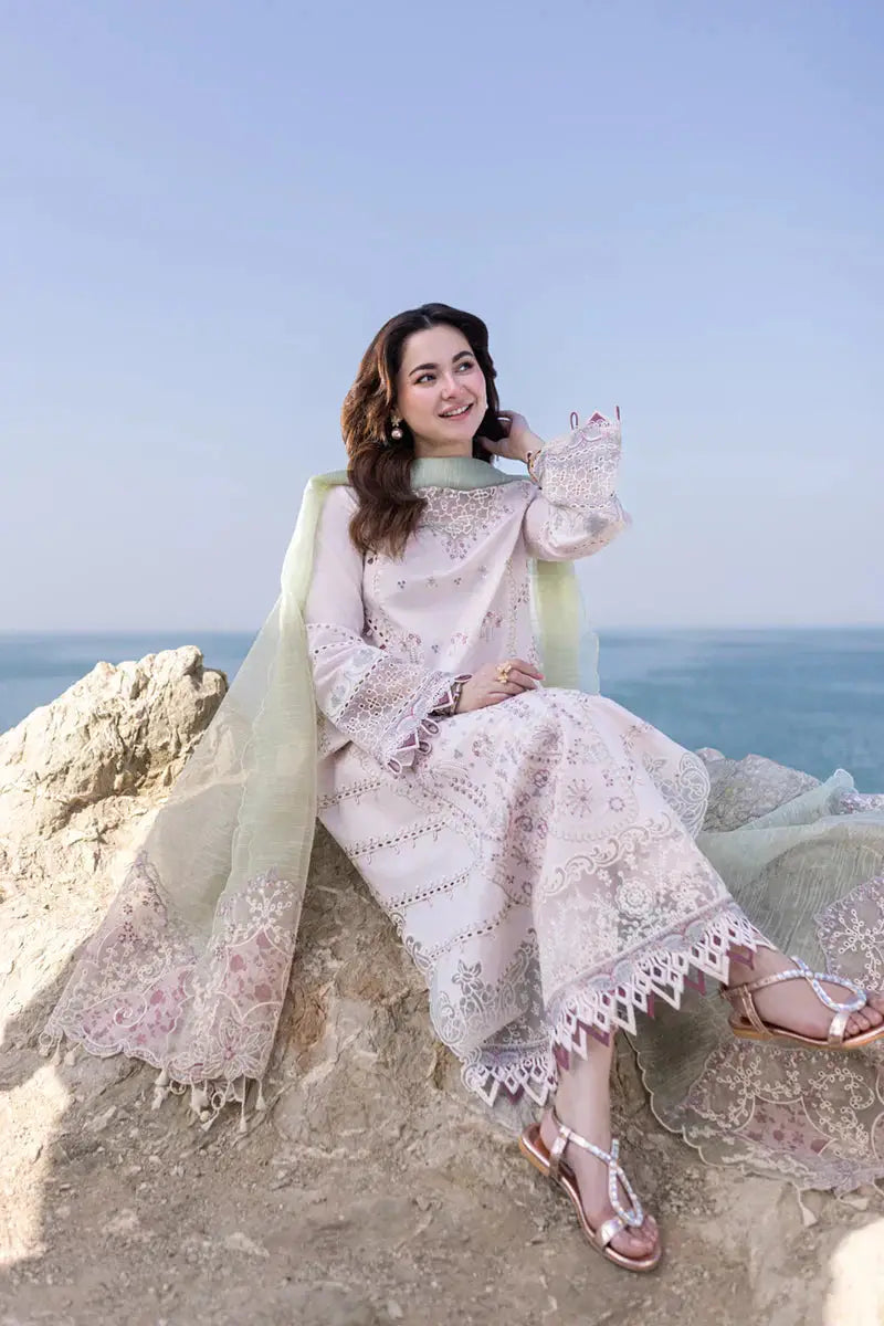 Qalamkar | Sahil Kinare Luxury Lawn | FP-08 NIA - Pakistani Designer Dress - by Qalamkar | Type: Luxury - 100% Original at Saira Sultan