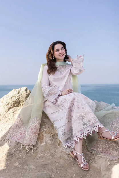 Qalamkar | Sahil Kinare Luxury Lawn | FP-08 NIA - Pakistani Designer Dress - by Qalamkar | Type: Luxury - 100% Original at Saira Sultan