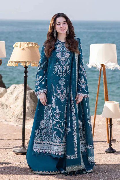 Qalamkar | Sahil Kinare Luxury Lawn | FP-16 KIRA - Pakistani Designer Dress - by Qalamkar | Type: Luxury - 100% Original at Saira Sultan
