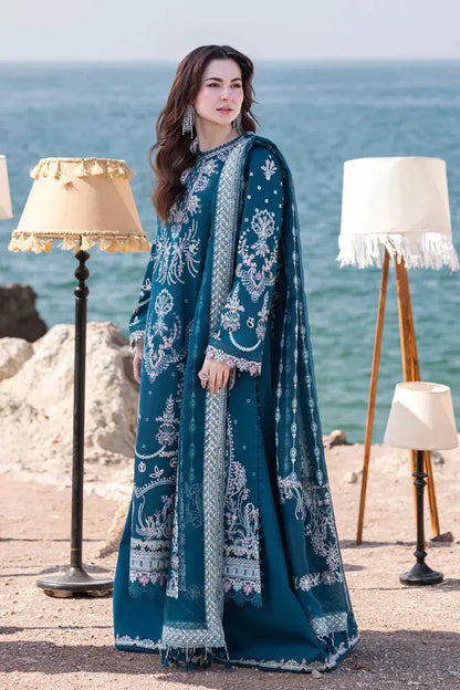 Qalamkar | Sahil Kinare Luxury Lawn | FP-16 KIRA - Pakistani Designer Dress - by Qalamkar | Type: Luxury - 100% Original at Saira Sultan