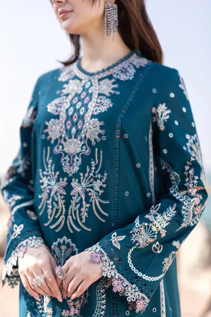 Qalamkar | Sahil Kinare Luxury Lawn | FP-16 KIRA - Pakistani Designer Dress - by Qalamkar | Type: Luxury - 100% Original at Saira Sultan