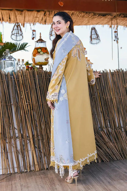 Qalamkar | Sahil Kinare Luxury Lawn | FP-03 SELMA - Pakistani Designer Dress - by Qalamkar | Type: Luxury - 100% Original at Saira Sultan