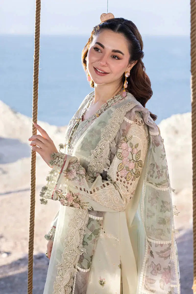 Qalamkar | Sahil Kinare Luxury Lawn | FP-15 RANIA - Pakistani Designer Dress - by Qalamkar | Type: Luxury - 100% Original at Saira Sultan