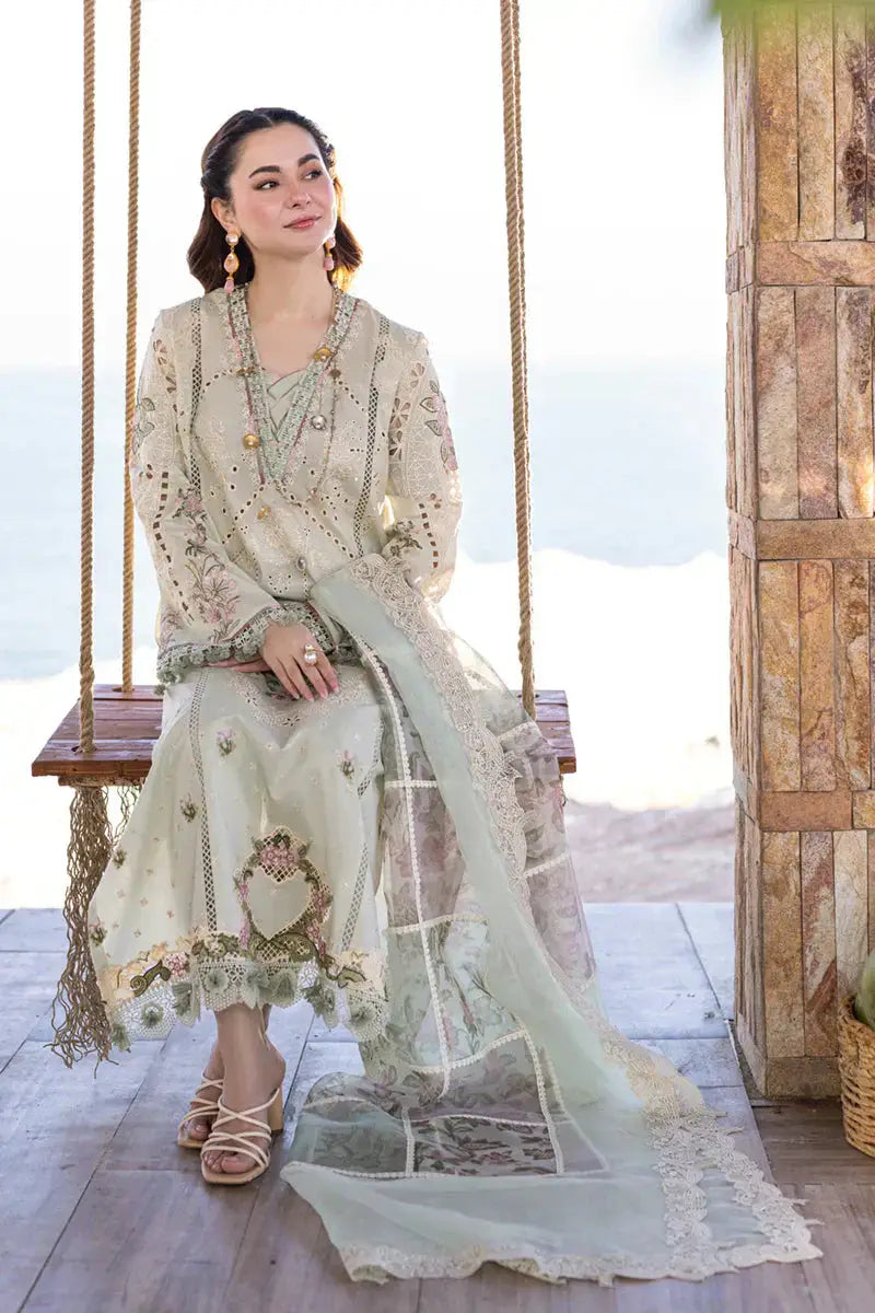 Qalamkar | Sahil Kinare Luxury Lawn | FP-15 RANIA - Pakistani Designer Dress - by Qalamkar | Type: Luxury - 100% Original at Saira Sultan