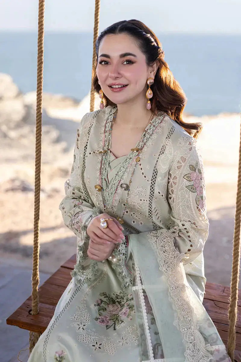 Qalamkar | Sahil Kinare Luxury Lawn | FP-15 RANIA - Pakistani Designer Dress - by Qalamkar | Type: Luxury - 100% Original at Saira Sultan