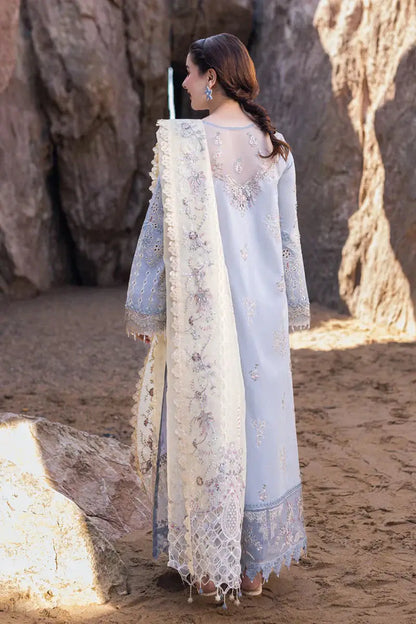 Qalamkar | Sahil Kinare Luxury Lawn | FP-04 FIRUZE - Pakistani Designer Dress - by Qalamkar | Type: Luxury - 100% Original at Saira Sultan